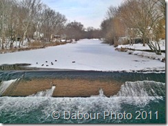 Frozen musconetcong river