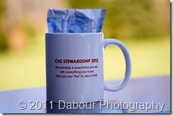 I got "Mugged" in Church Today