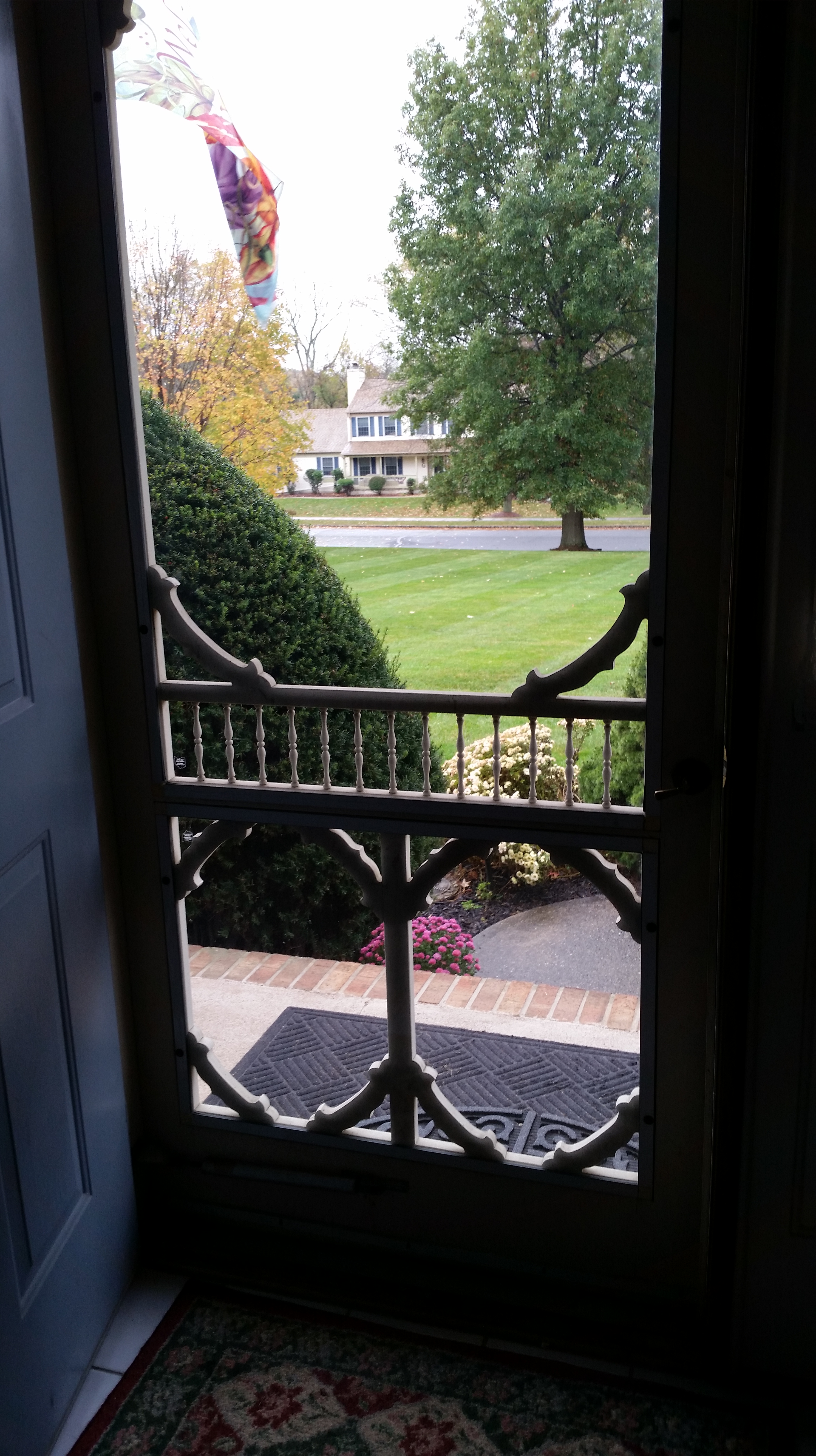 Don't forget to put up your storm door