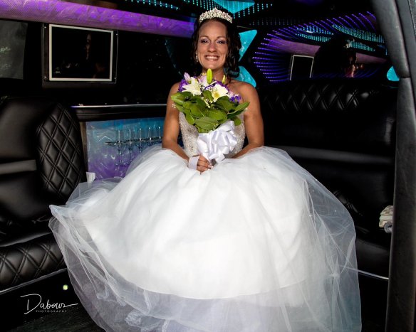 A photo of Jestina jsut before entering the church. Photo by DAVE DABOUR