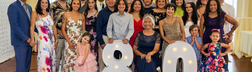 Event photography for Carmen's 80th birthday celebration