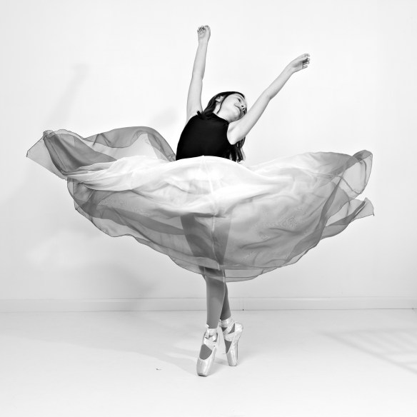 Black and white dance portrait session at Dabour Photography