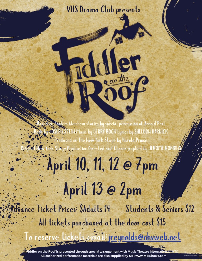 Publicity show photographs for Voorhees High School Dram Club upcoming production of 'Fiddler on the Roof' April 2025. Photo by DAVE DABOUR Photography