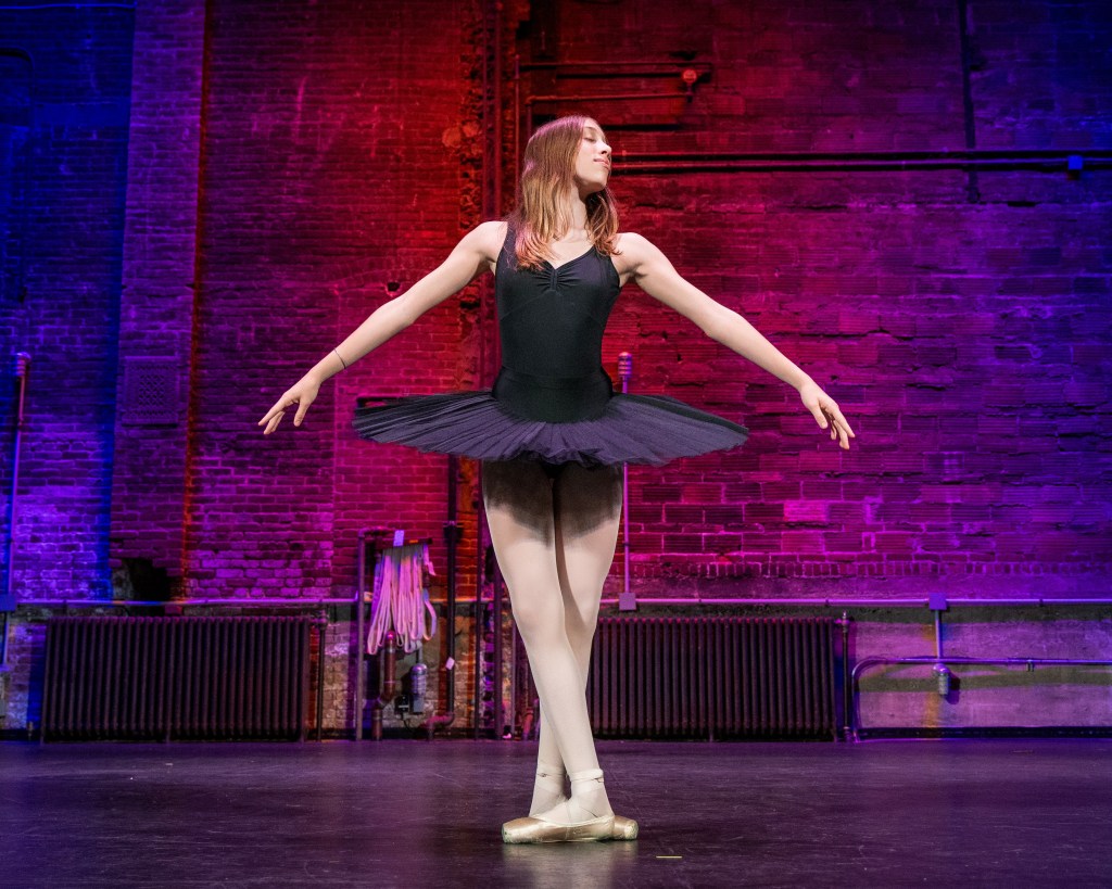 Ellery performing onstage, captured by Dave Dabour, theater and dance performance photography